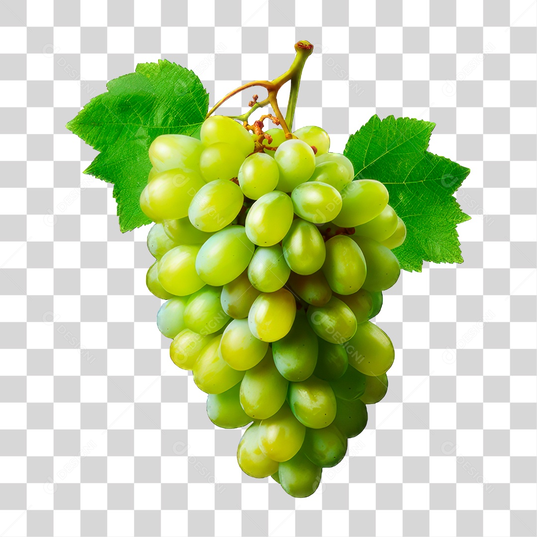 Cacho de Uva Verde PNG Transparente