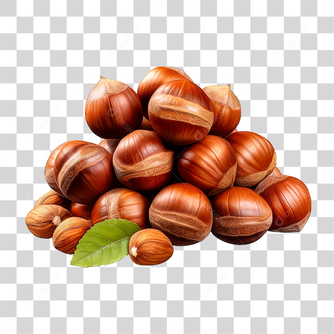 Avelãs com Casca PNG Transparente