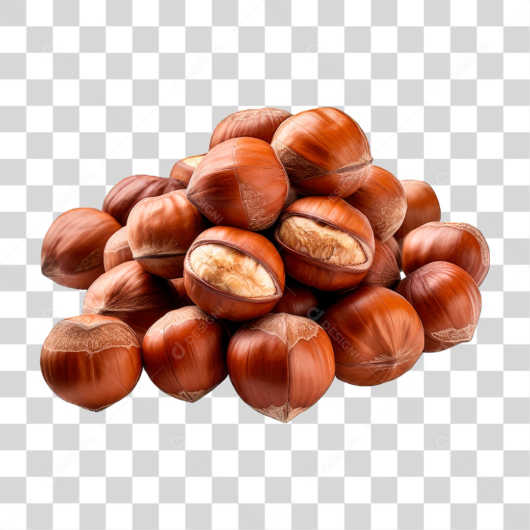 Avelãs com Casca PNG Transparente