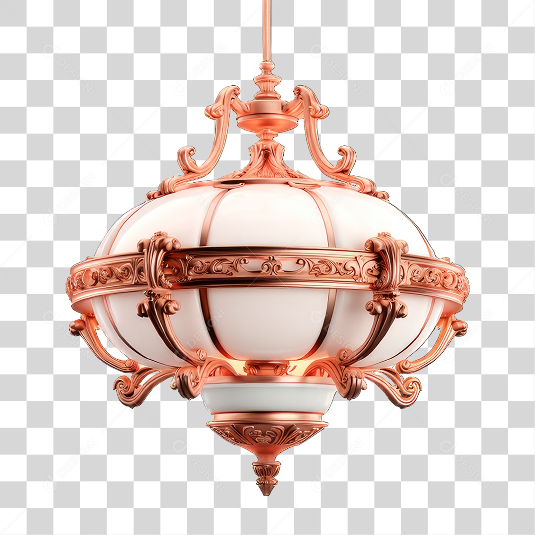 Lustre Metálico PNG Transparente