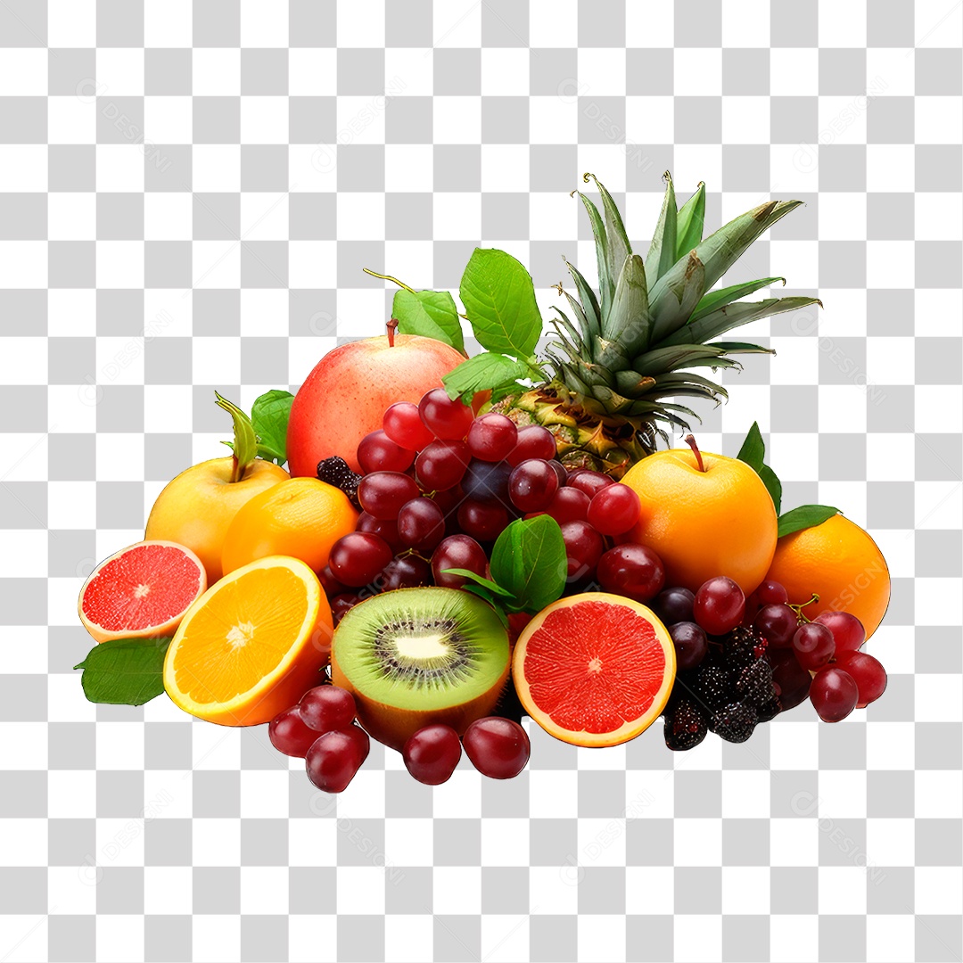 Variedades de Frutas PNG Transparente