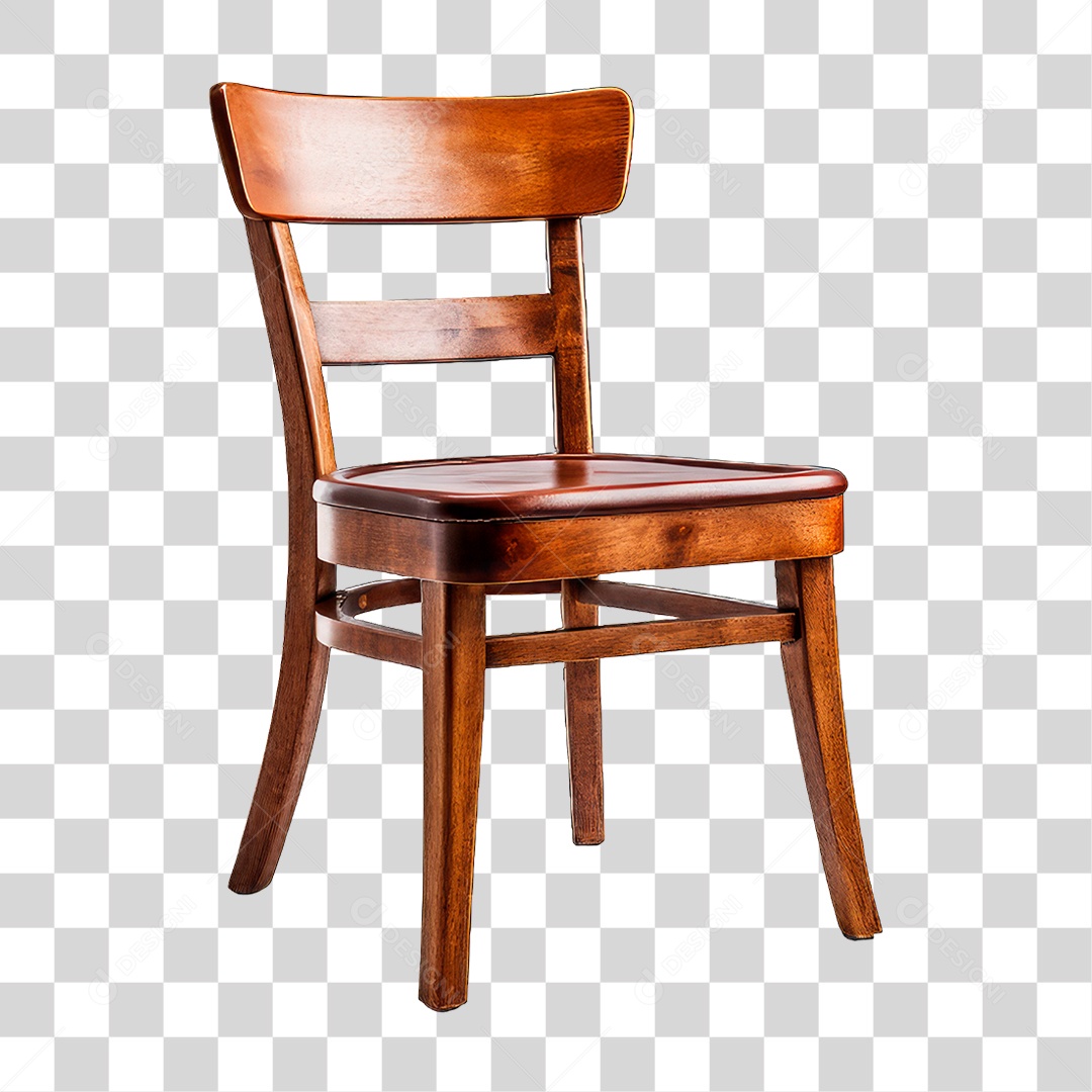 Cadeira de Madeira PNG Transparente