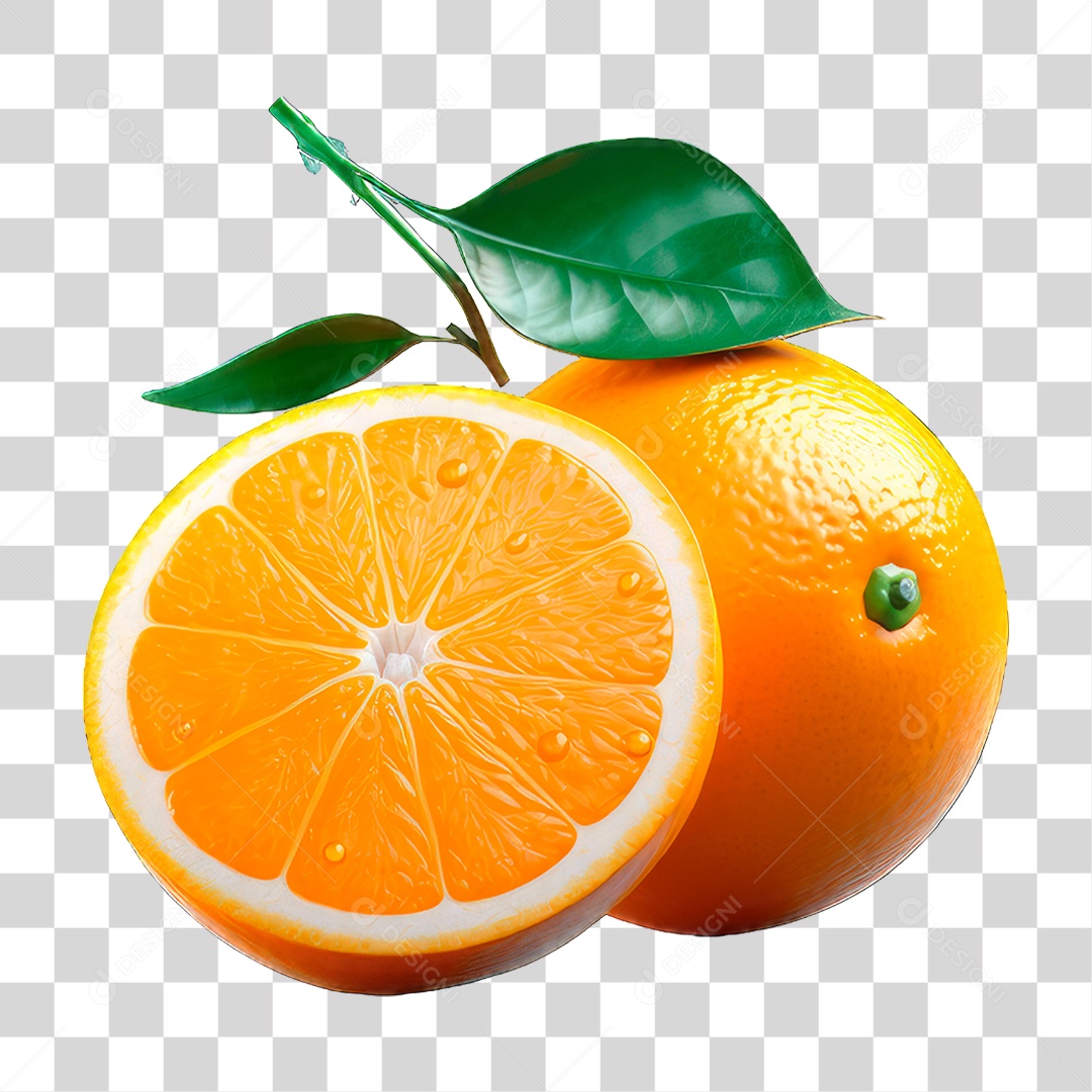 Fruta Laranja PNG Transparente