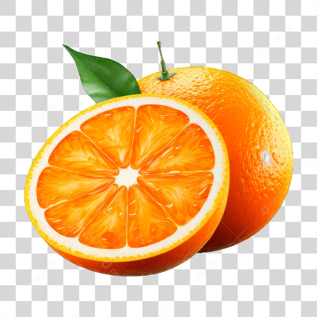 Fruta Laranja PNG Transparente
