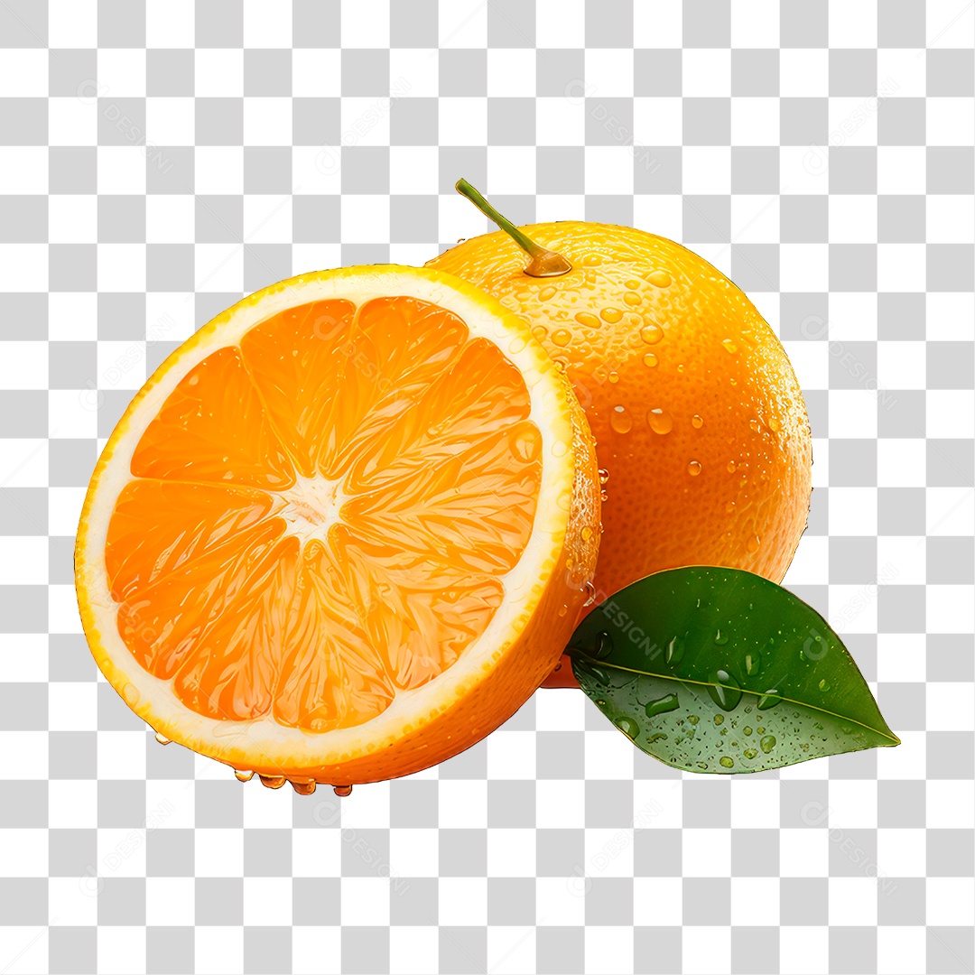 Fruta Laranja PNG Transparente