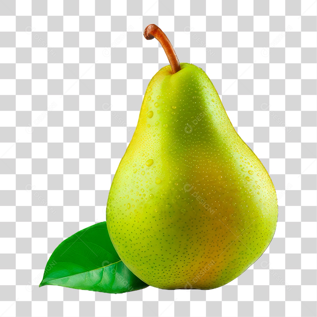 Pera Verde PNG Transparente