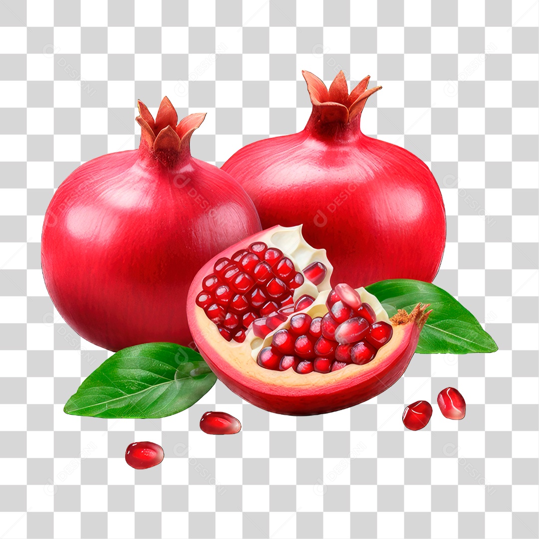 Fruta Romãs PNG Transparente