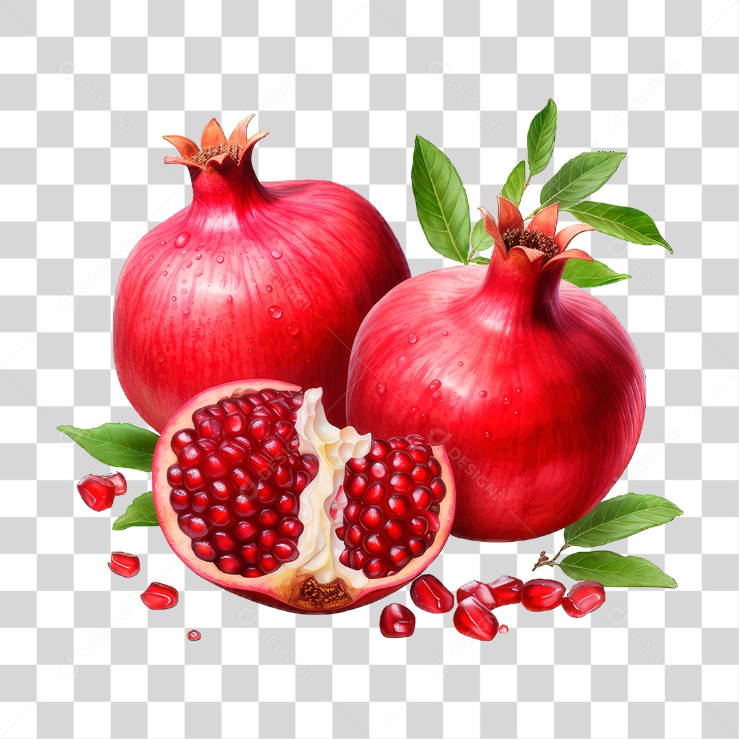 Fruta Romãs PNG Transparente