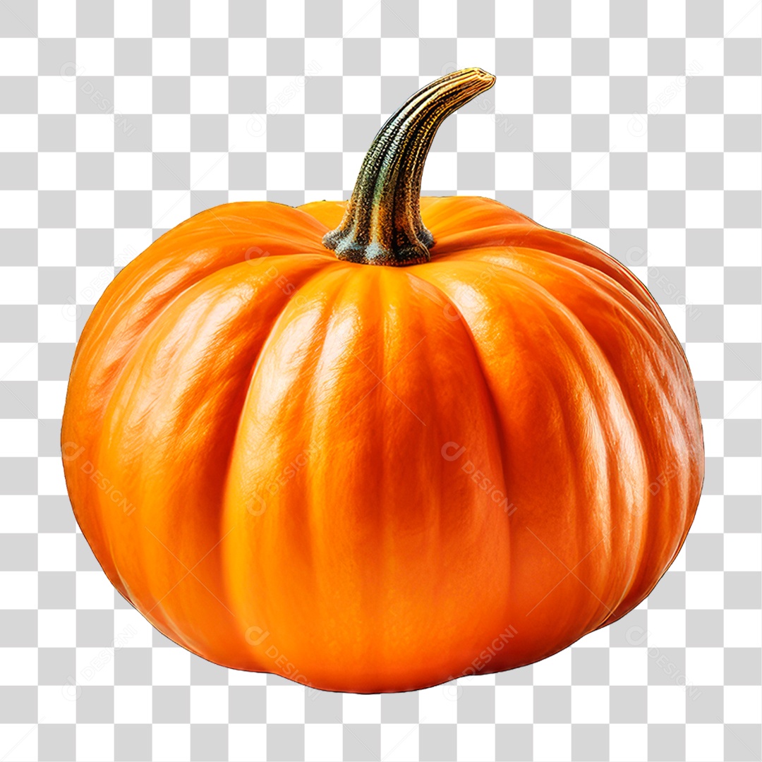 Abóbora Madura PNG Transparente