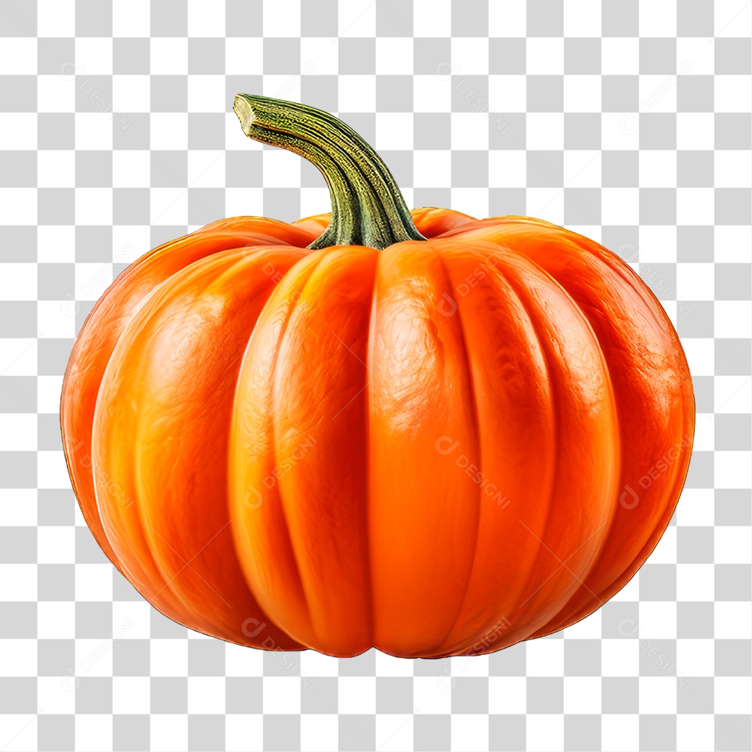 Abóbora Madura PNG Transparente