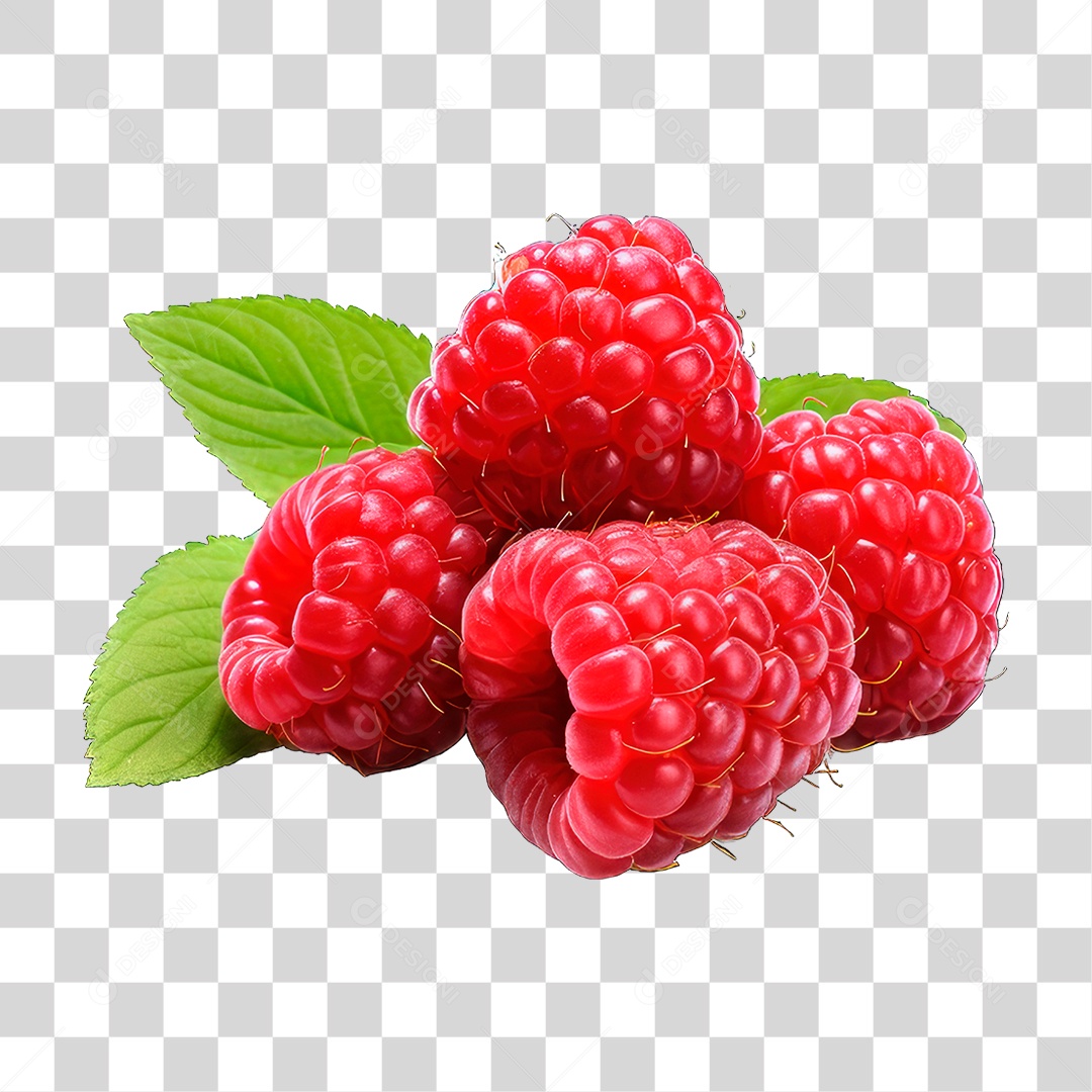 Fruta Framboesas PNG Transparente