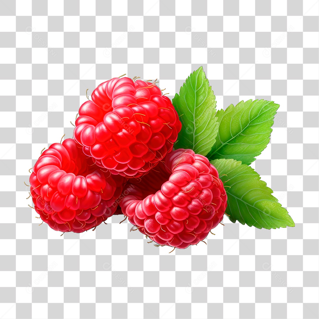 Fruta Framboesas PNG Transparente