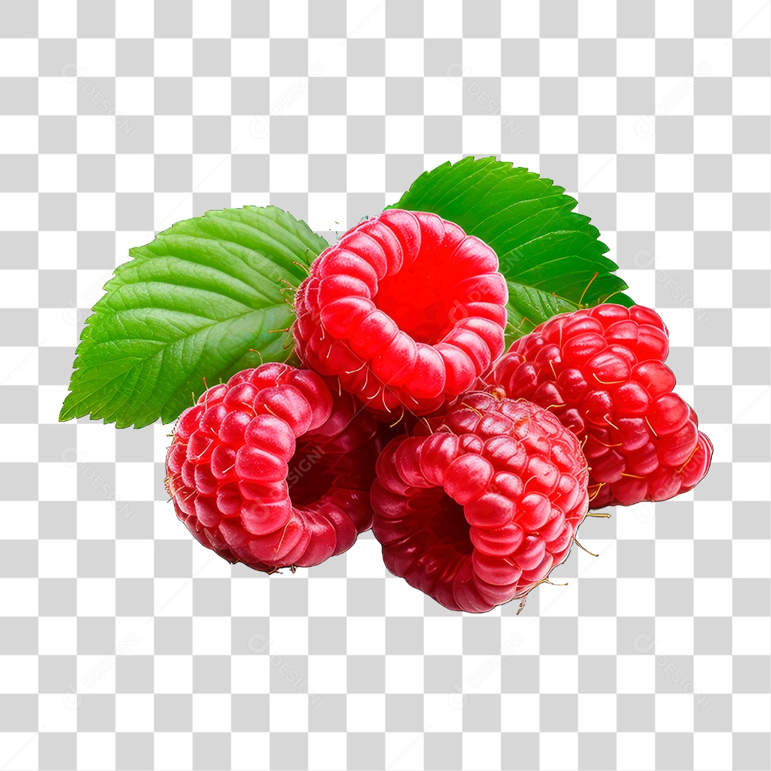 Fruta Framboesas PNG Transparente
