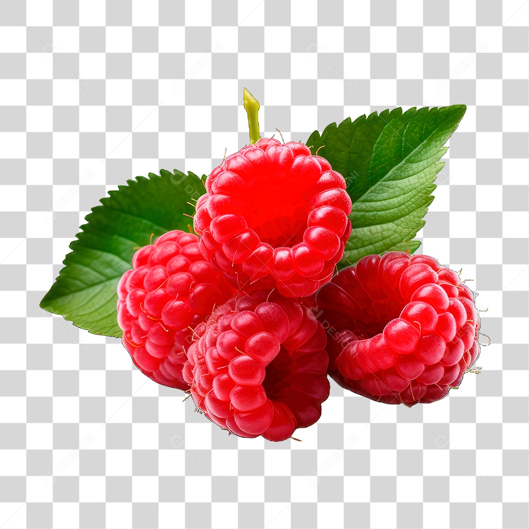 Fruta Framboesas PNG Transparente