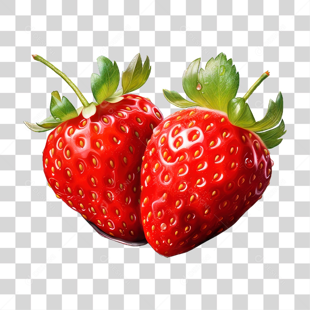 Fruta Morangos PNG Transparente