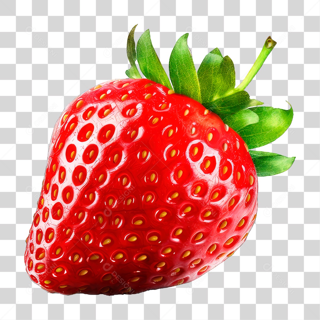 Fruta Morango PNG Transparente