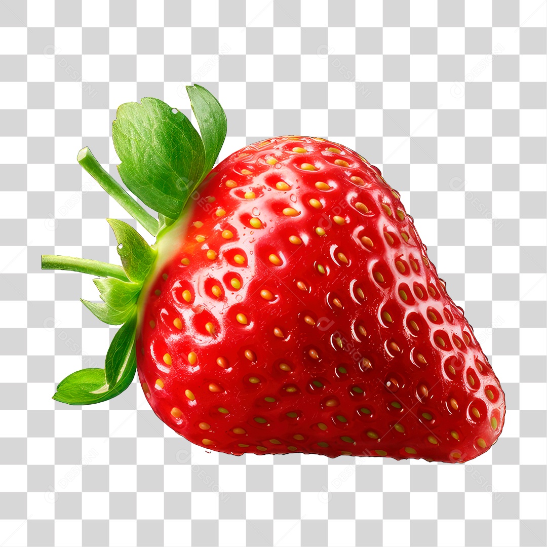 Fruta Morango PNG Transparente