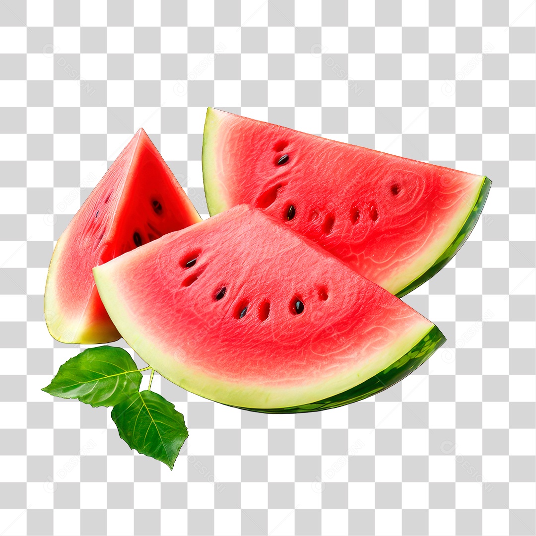 Fatias de Melancia PNG Transparente