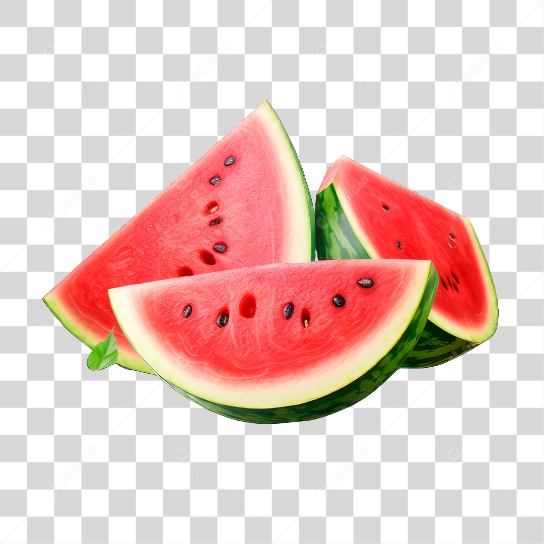 Fatias de Melancia PNG Transparente