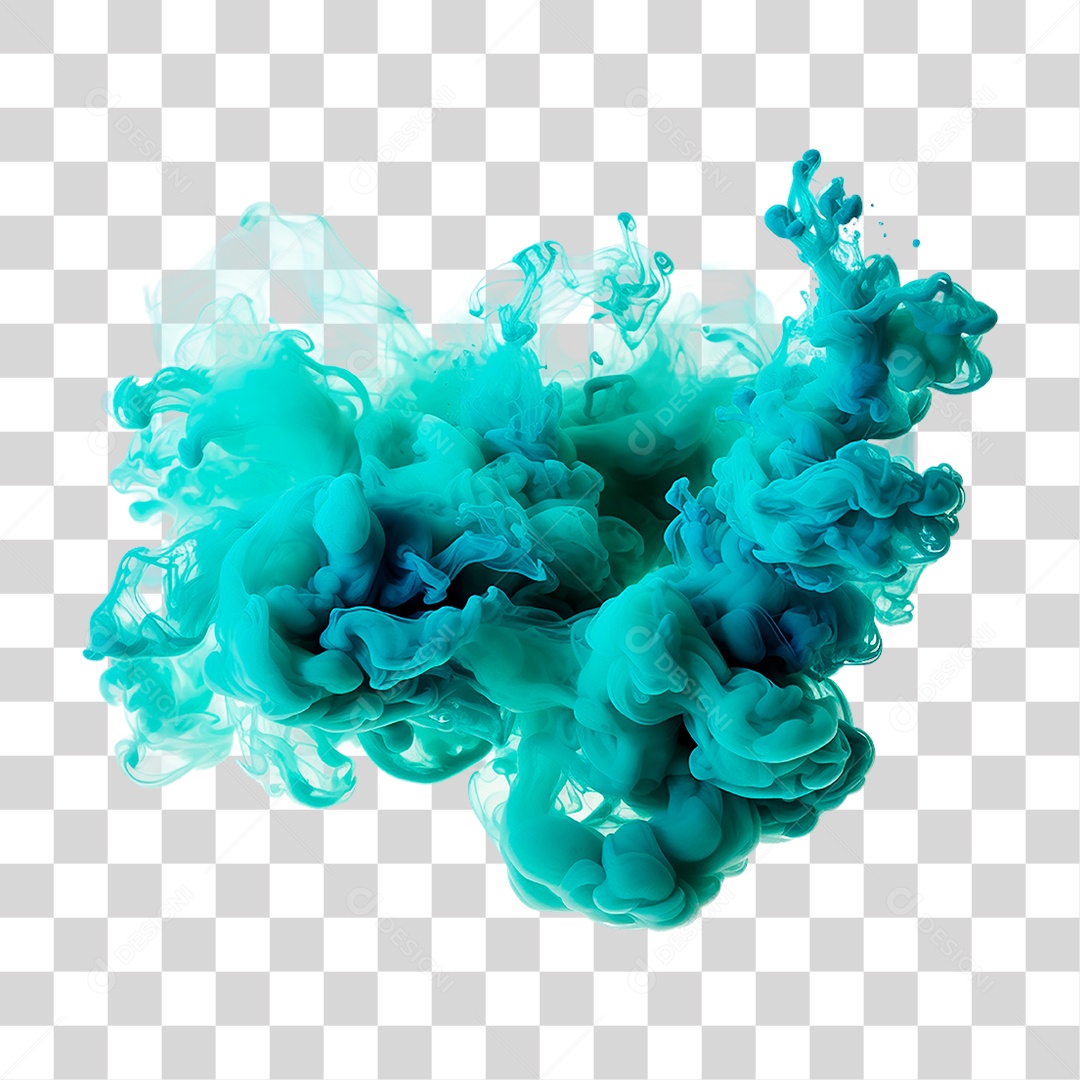 Fumaça Azul PNG Transparente