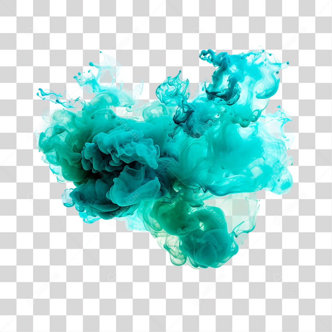 Fumaça Azul PNG Transparente