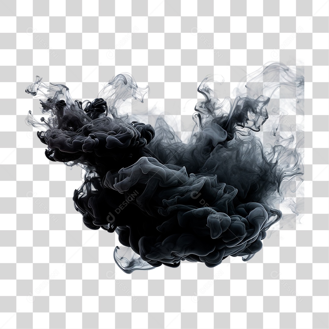 Fumaça Preta PNG Transparente