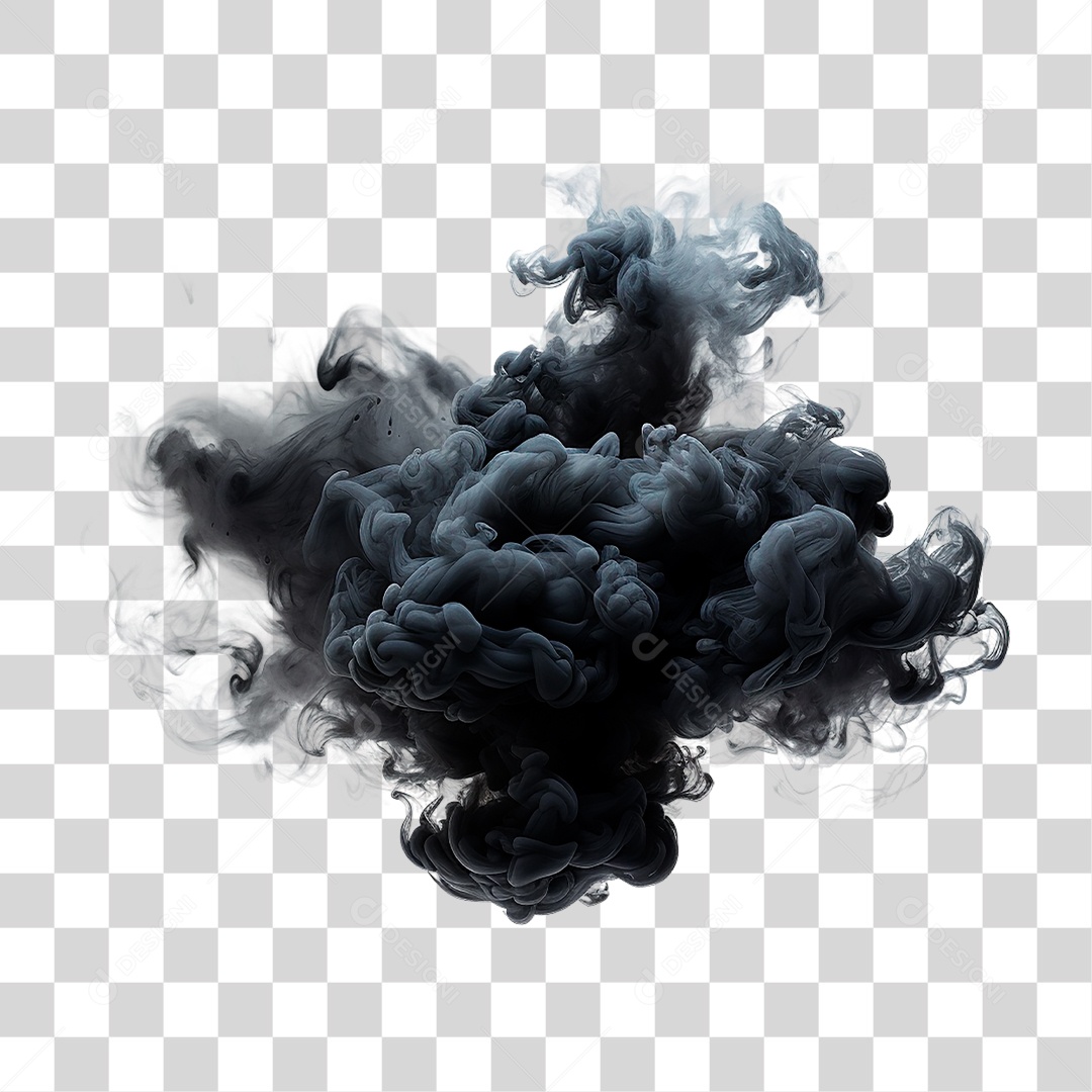 Fumaça Preta PNG Transparente