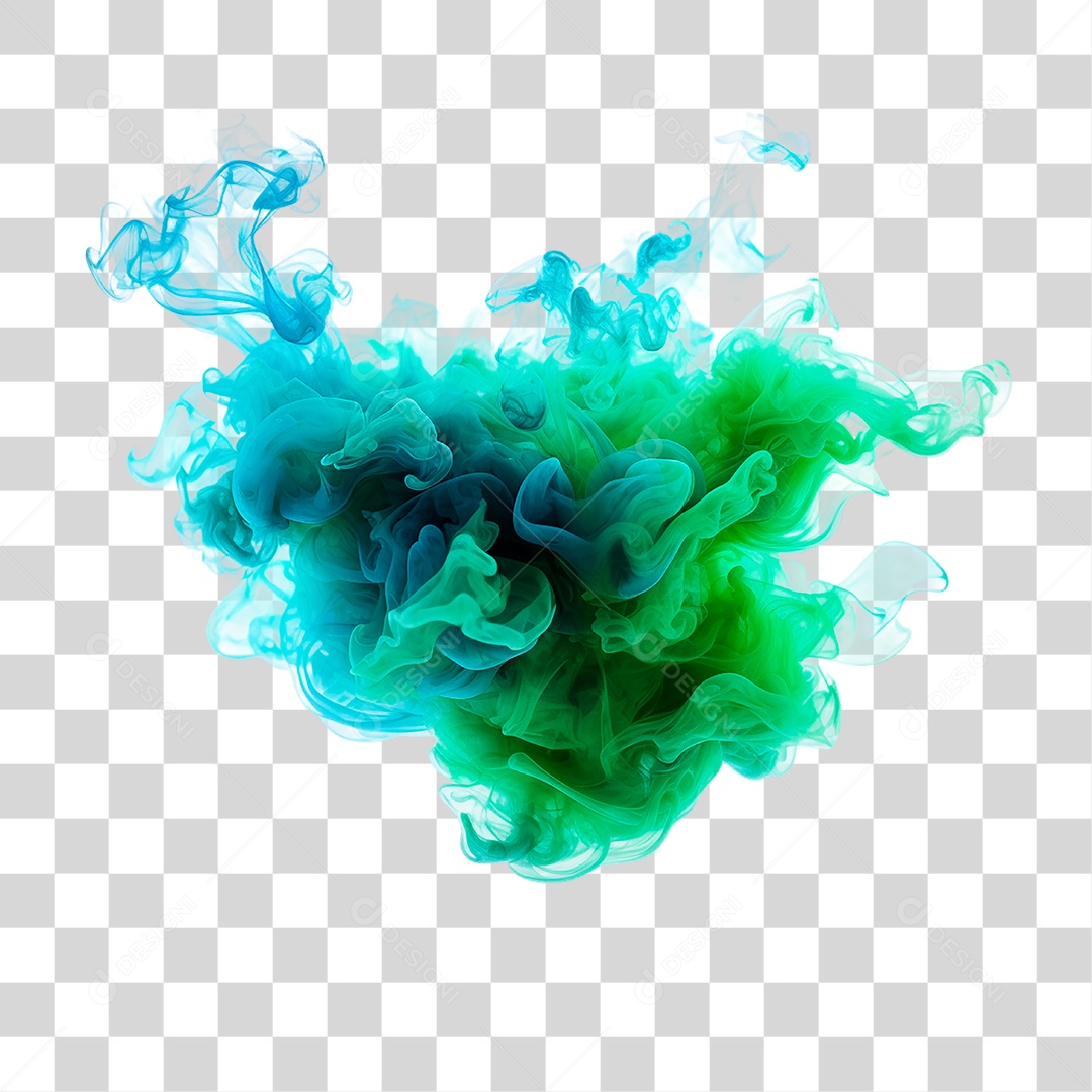 Fumaça Azul PNG Transparente