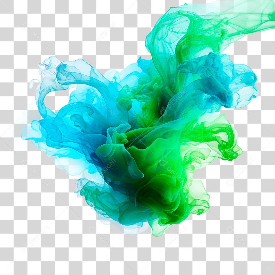 Fumaça Azul PNG Transparente