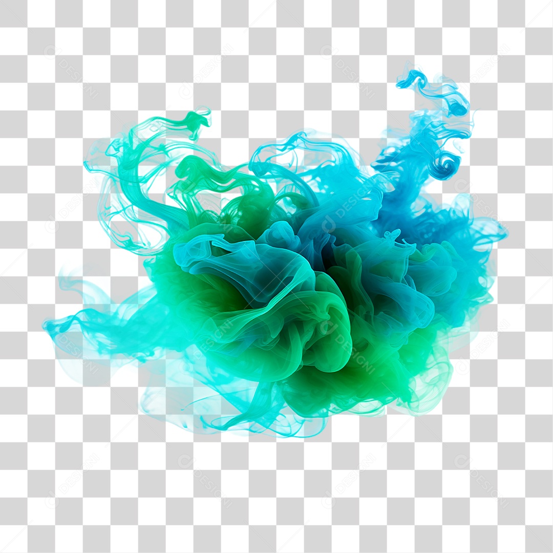 Fumaça Azul PNG Transparente