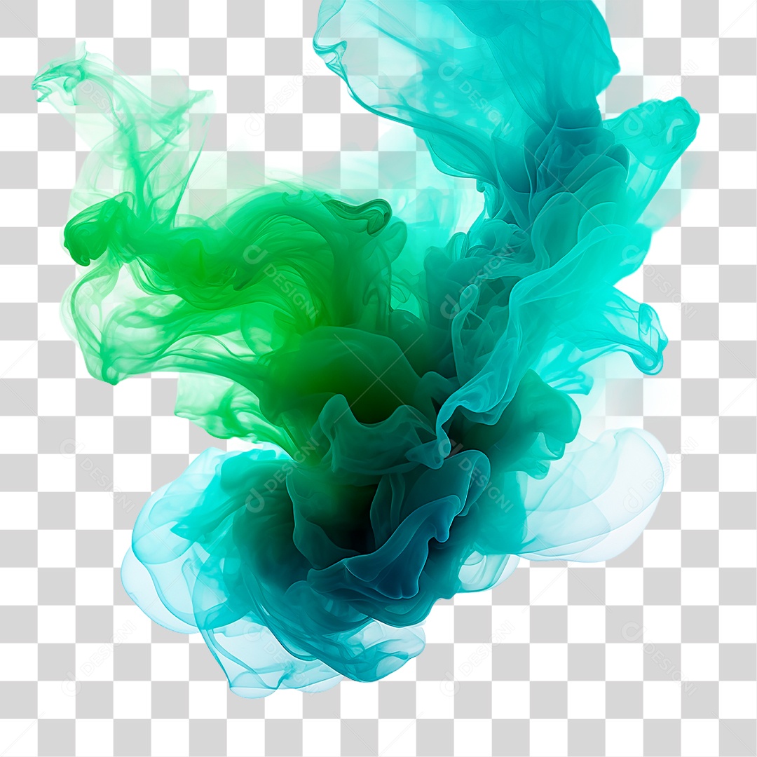 Fumaça Azul PNG Transparente