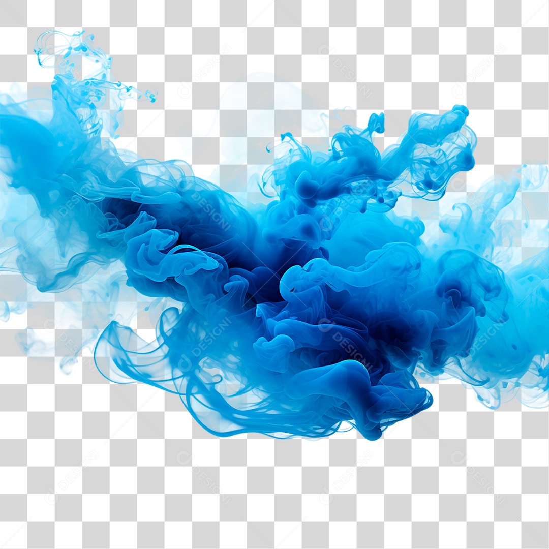 Fumaça Azul PNG Transparente