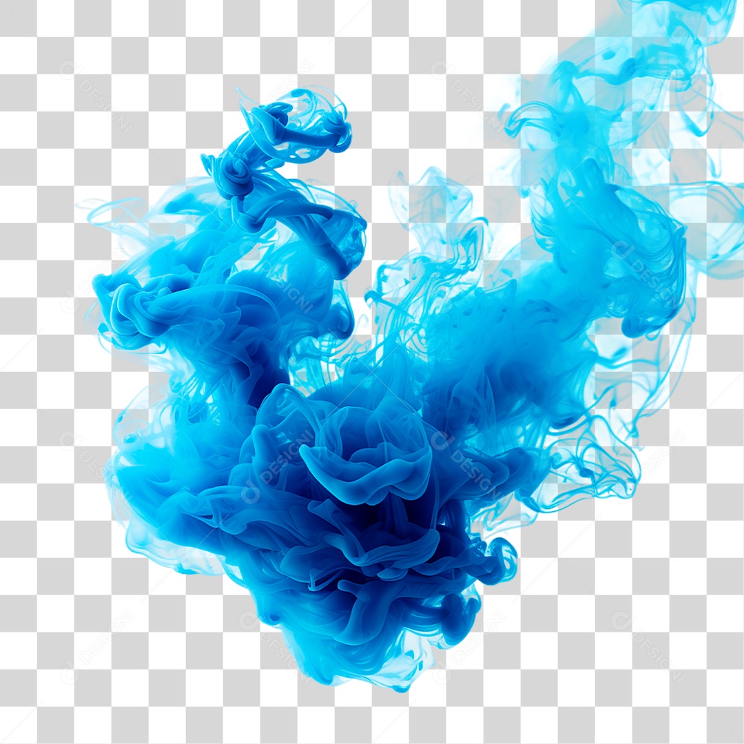 Fumaça Azul PNG Transparente