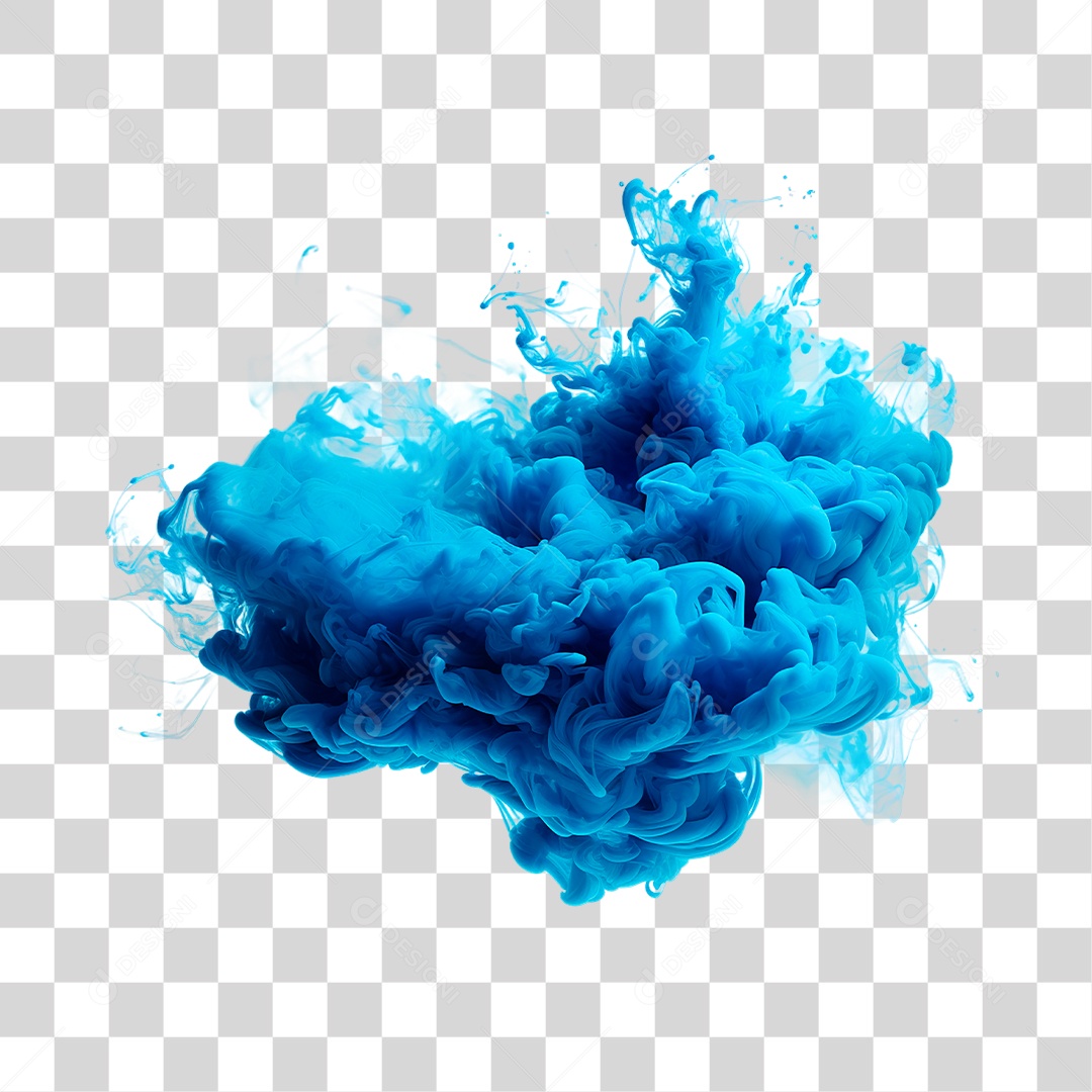 Fumaça Azul PNG Transparente