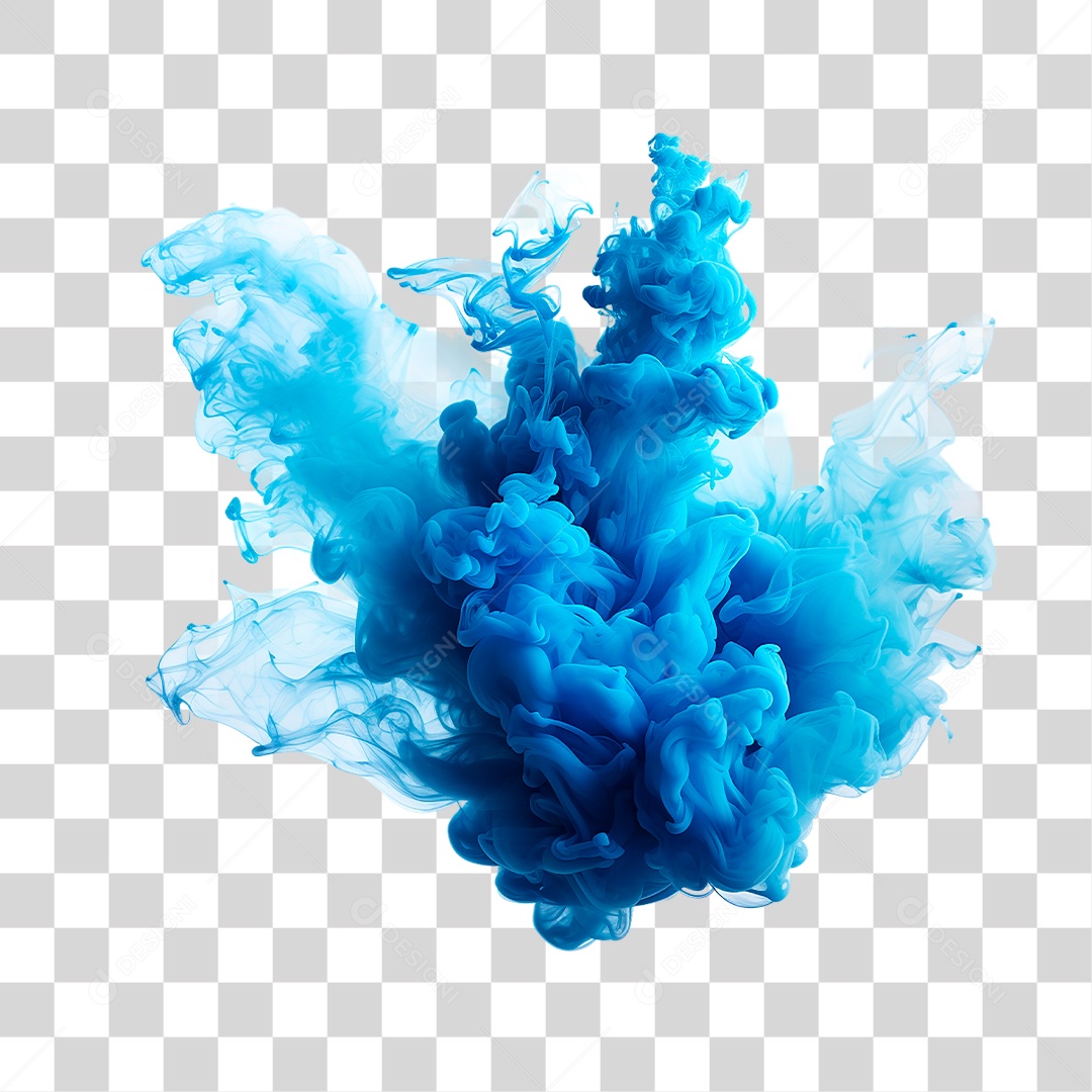 Fumaça Azul PNG Transparente