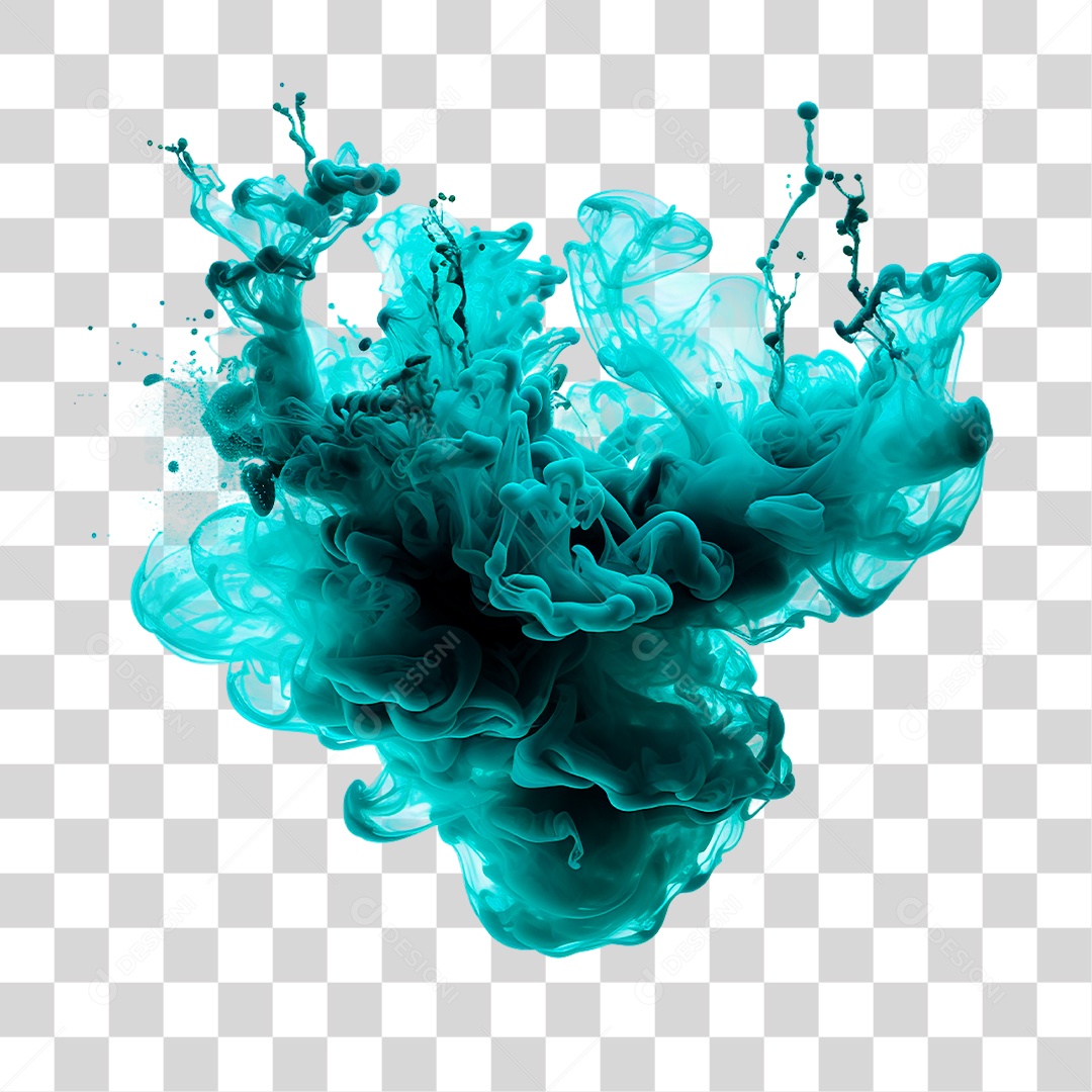 Fumaça Azul PNG Transparente