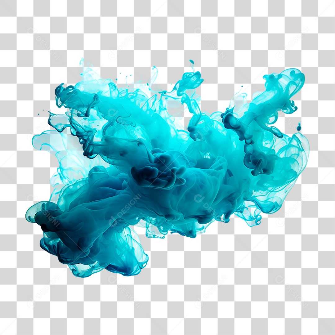 Fumaça Azul PNG Transparente