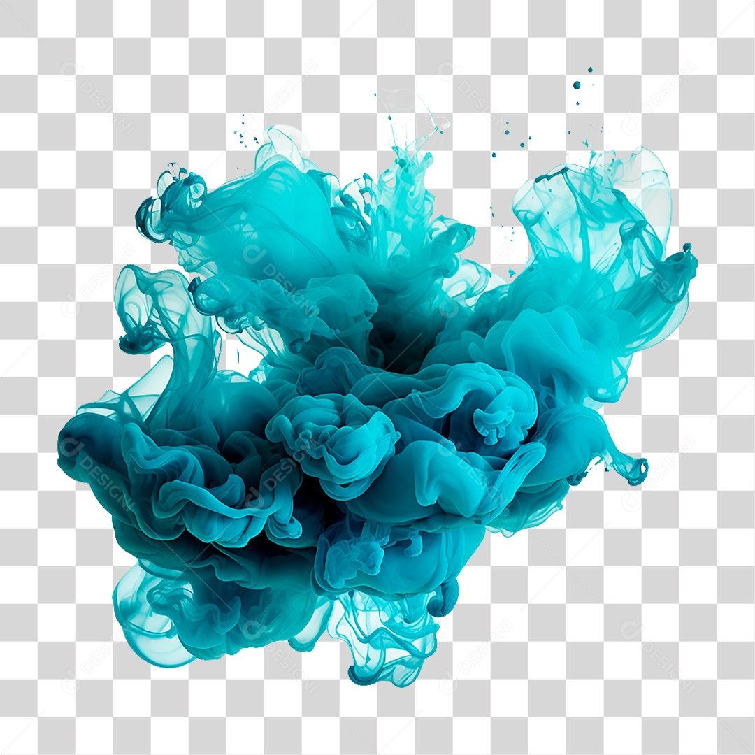 Fumaça Azul PNG Transparente