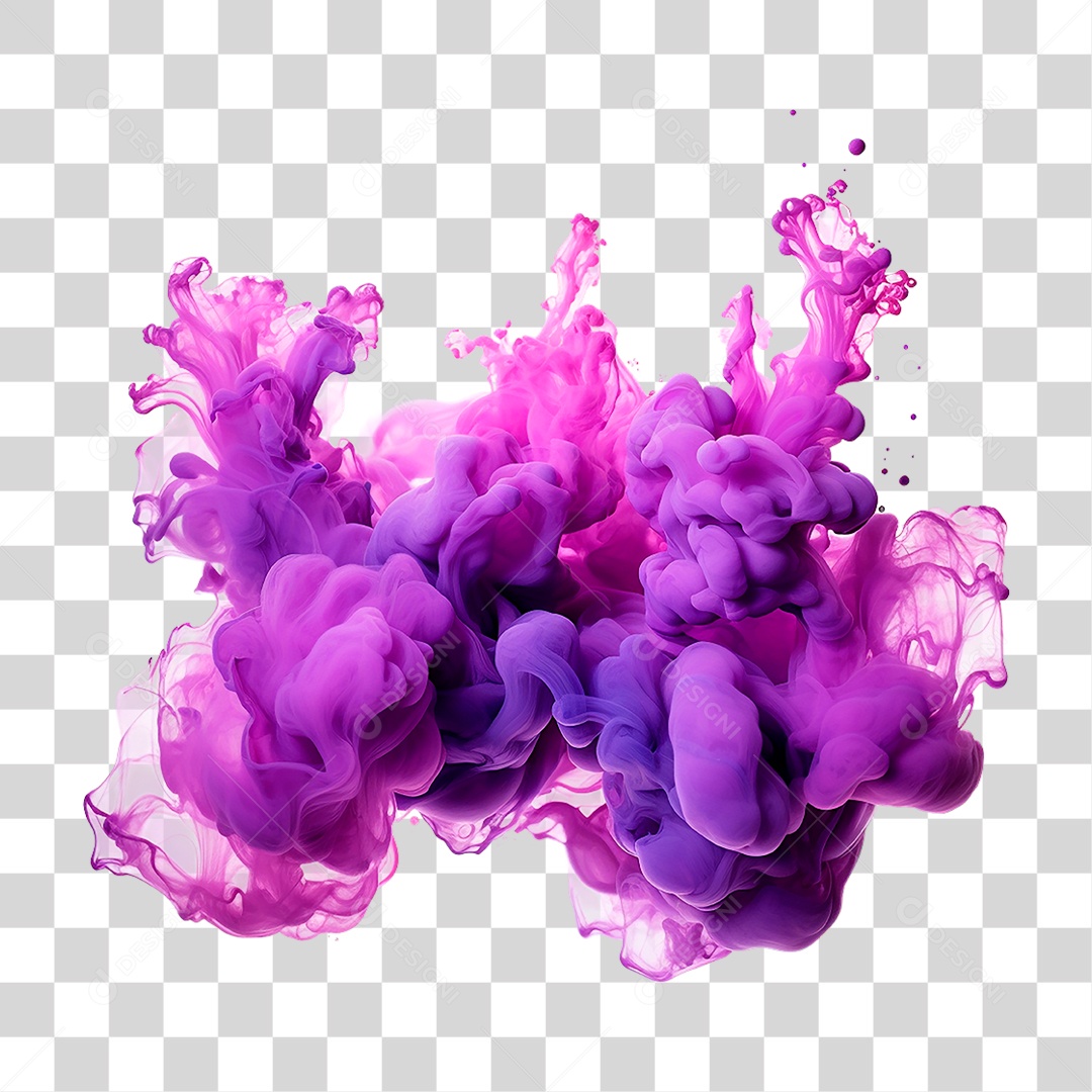 Fumaça Roxa PNG Transparente