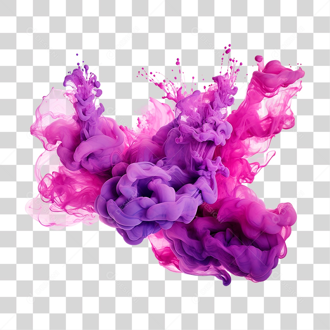 Fumaça Roxa PNG Transparente