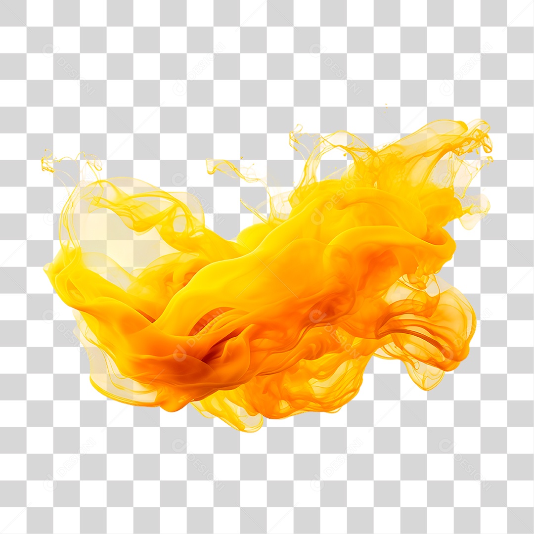 Transparent Yellow Smoke PNG