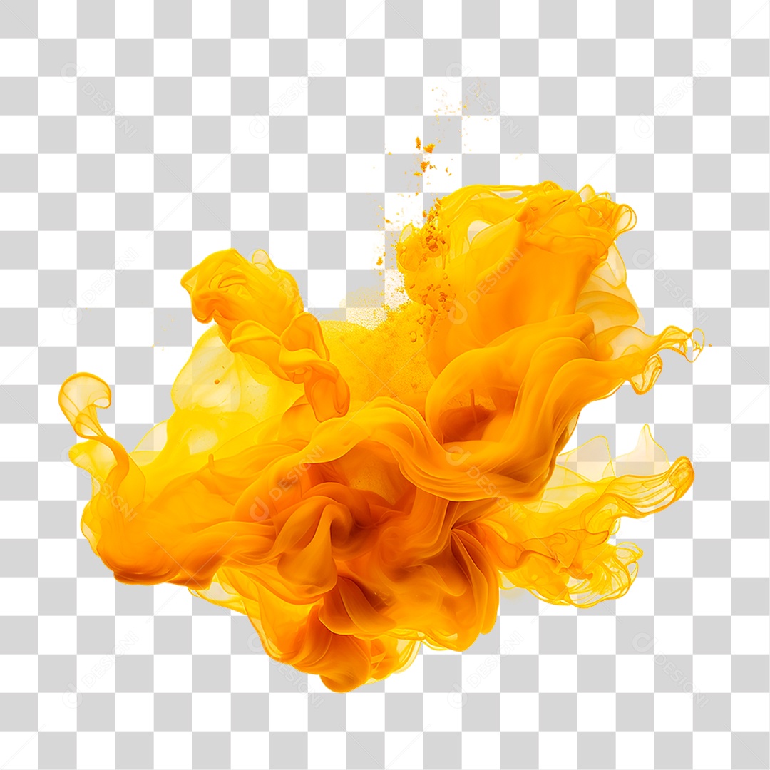 Transparent Yellow Smoke PNG