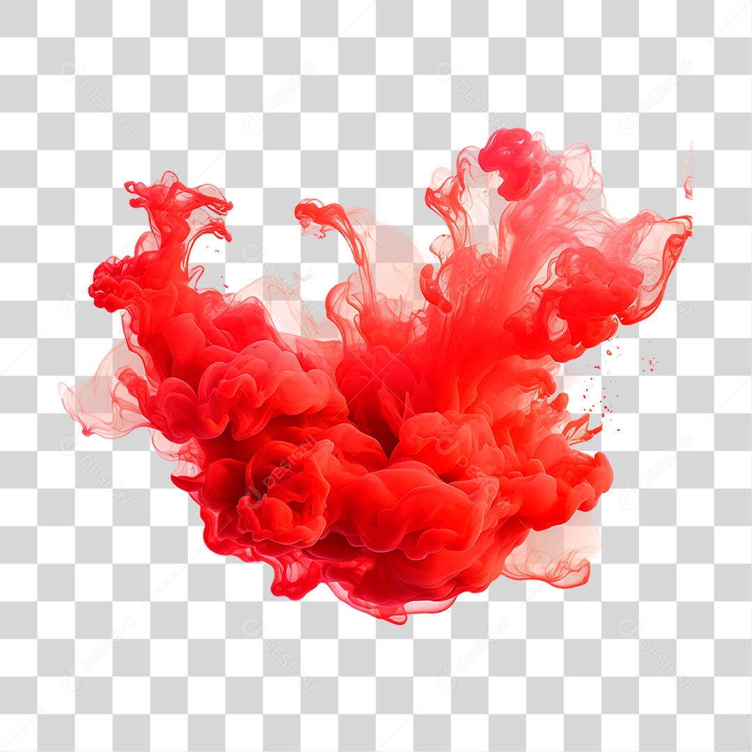 Fumaça Vermelha PNG Transparente