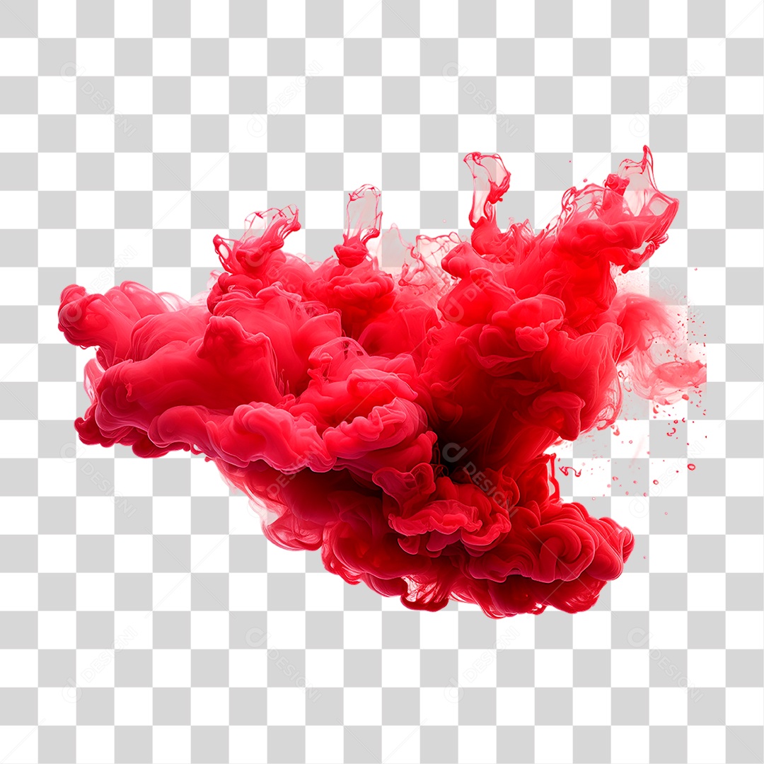 Fumaça Vermelha PNG Transparente