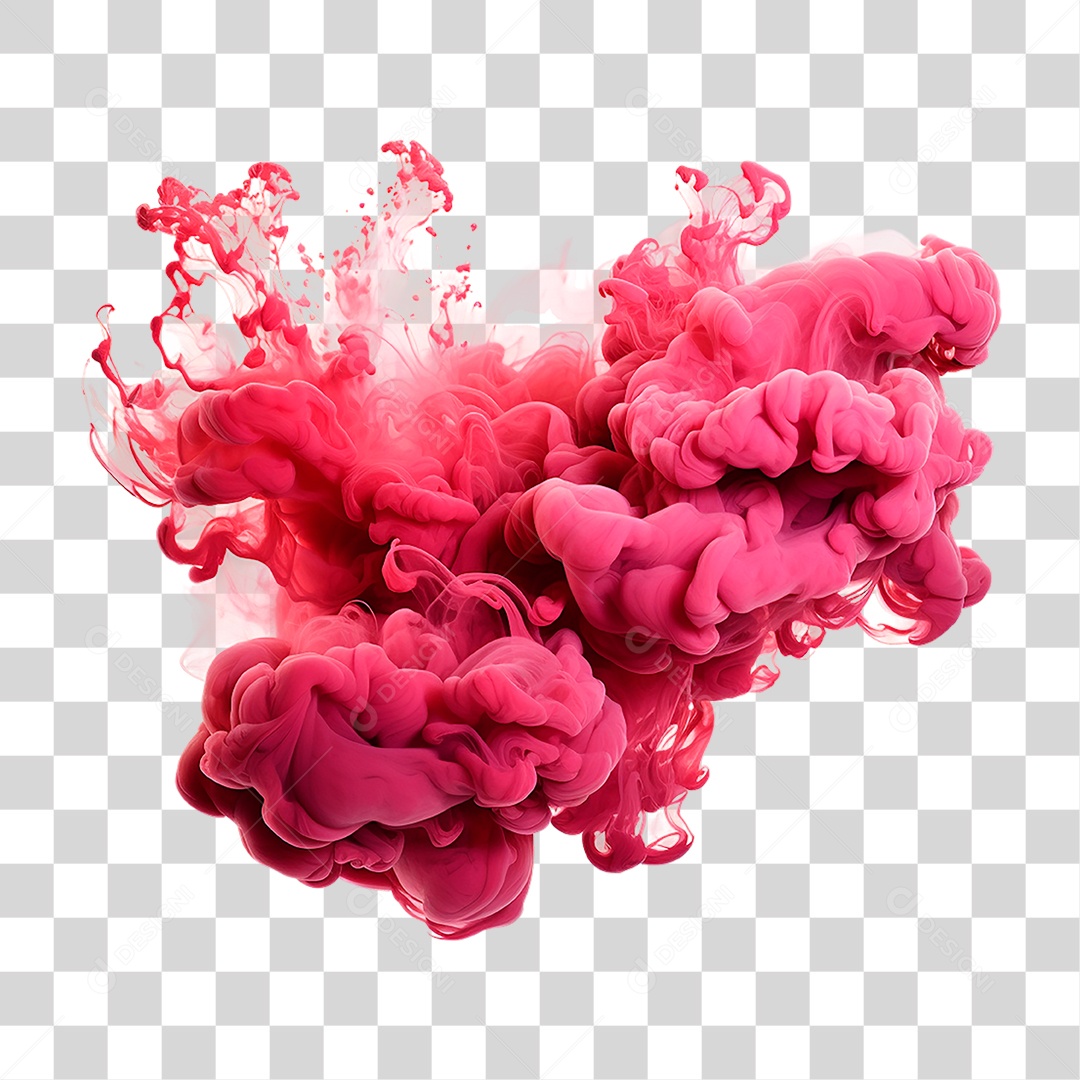 Fumaça Vermelha PNG Transparente