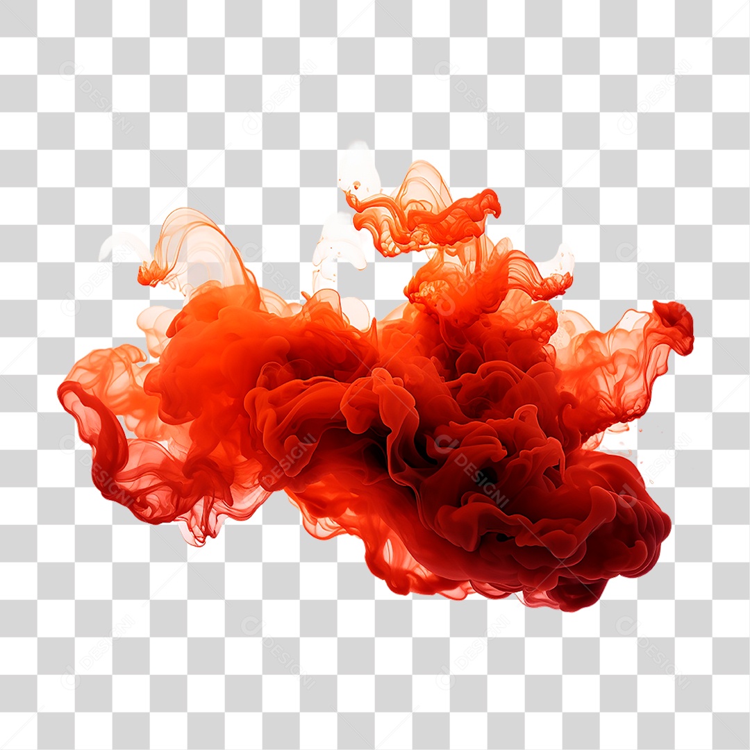 Fumaça Vermelha PNG Transparente