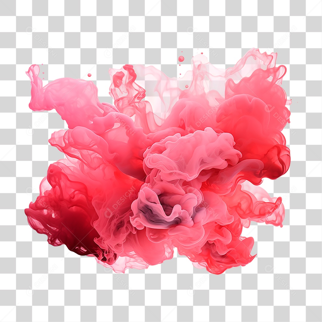 Fumaça Vermelha PNG Transparente