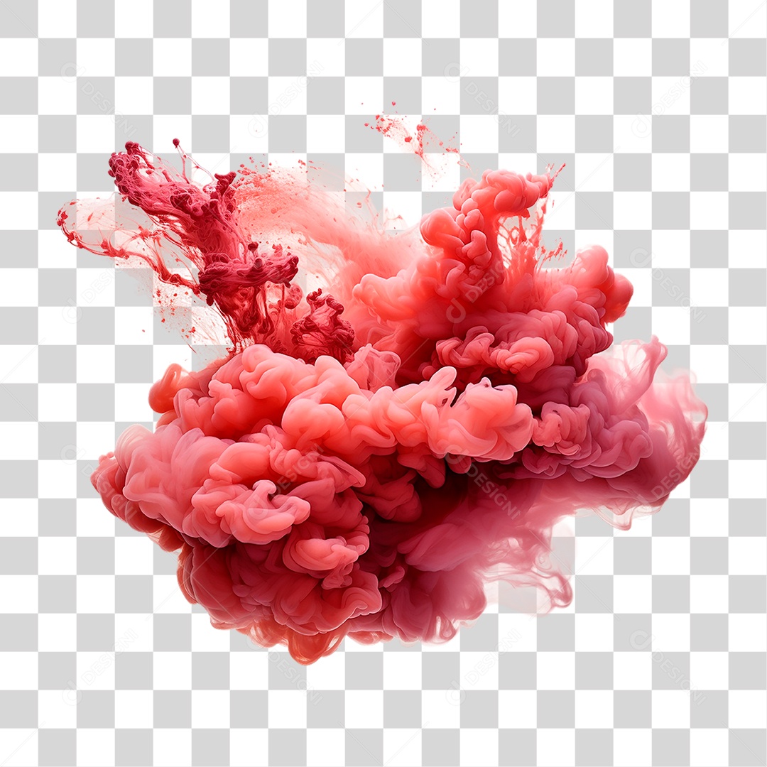 Fumaça Vermelha PNG Transparente