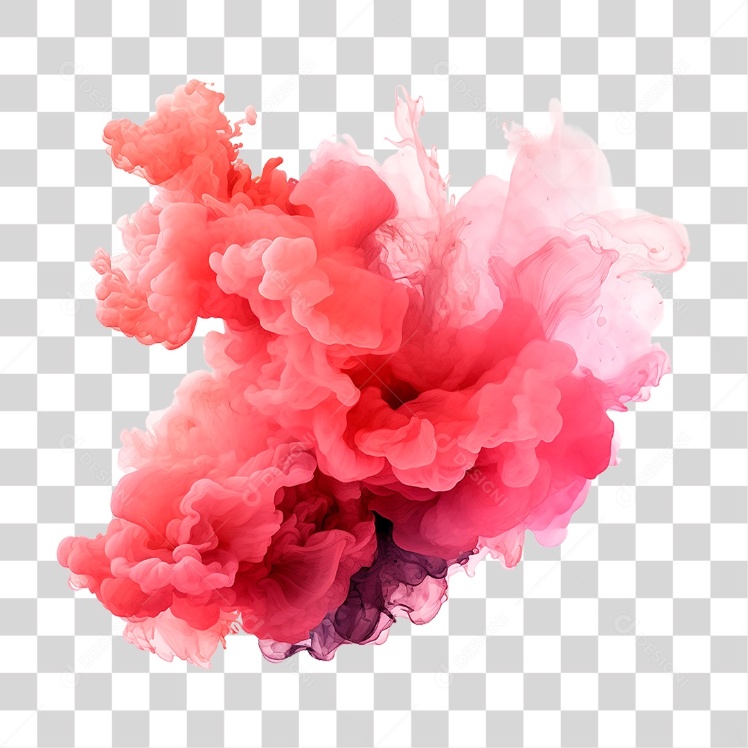 Fumaça Vermelha PNG Transparente