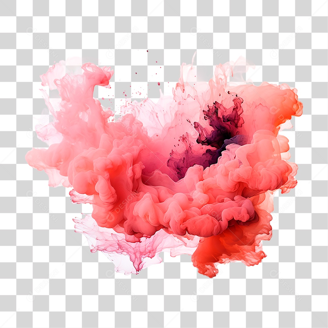 Fumaça Vermelha PNG Transparente